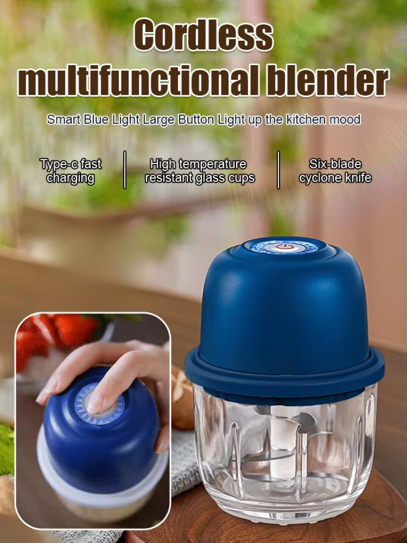 Powerful Electric Food Blender Garlic Meat Chilli Grinder Machine Wireless Mini Baby Food Processor