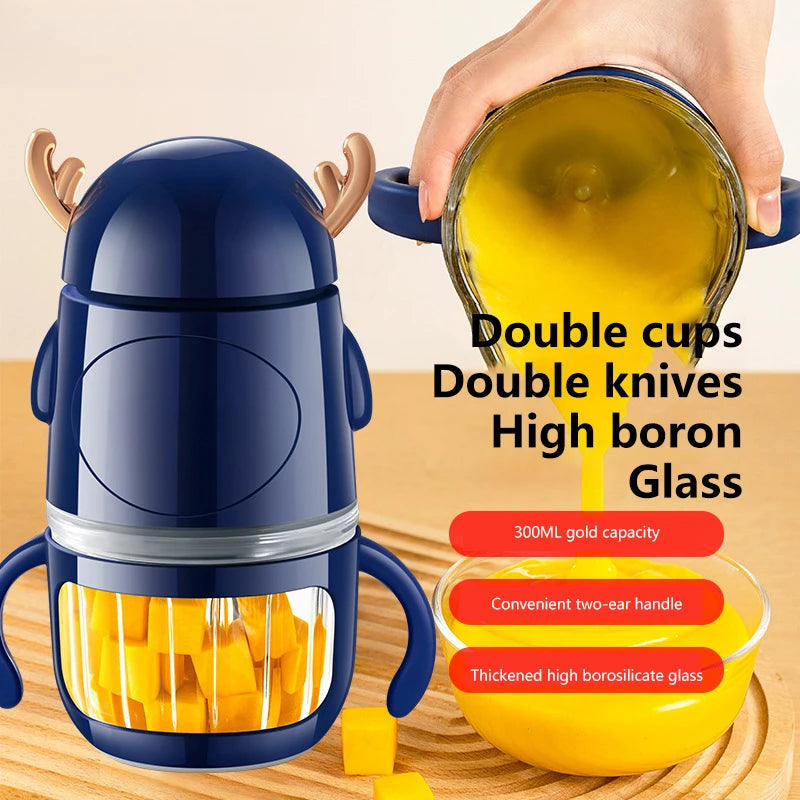 Multi Functional Food Processor, Household Food Processor, Baby Food Grinder, Garlic Puree Blender, Kitchen Tool