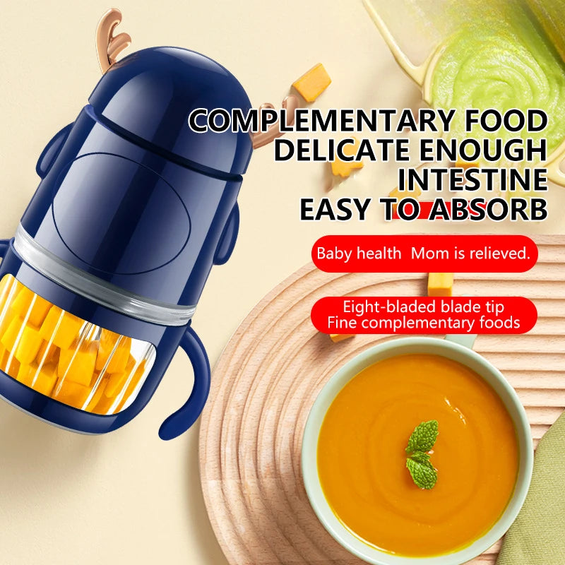 Multi Functional Food Processor, Household Food Processor, Baby Food Grinder, Garlic Puree Blender, Kitchen Tool