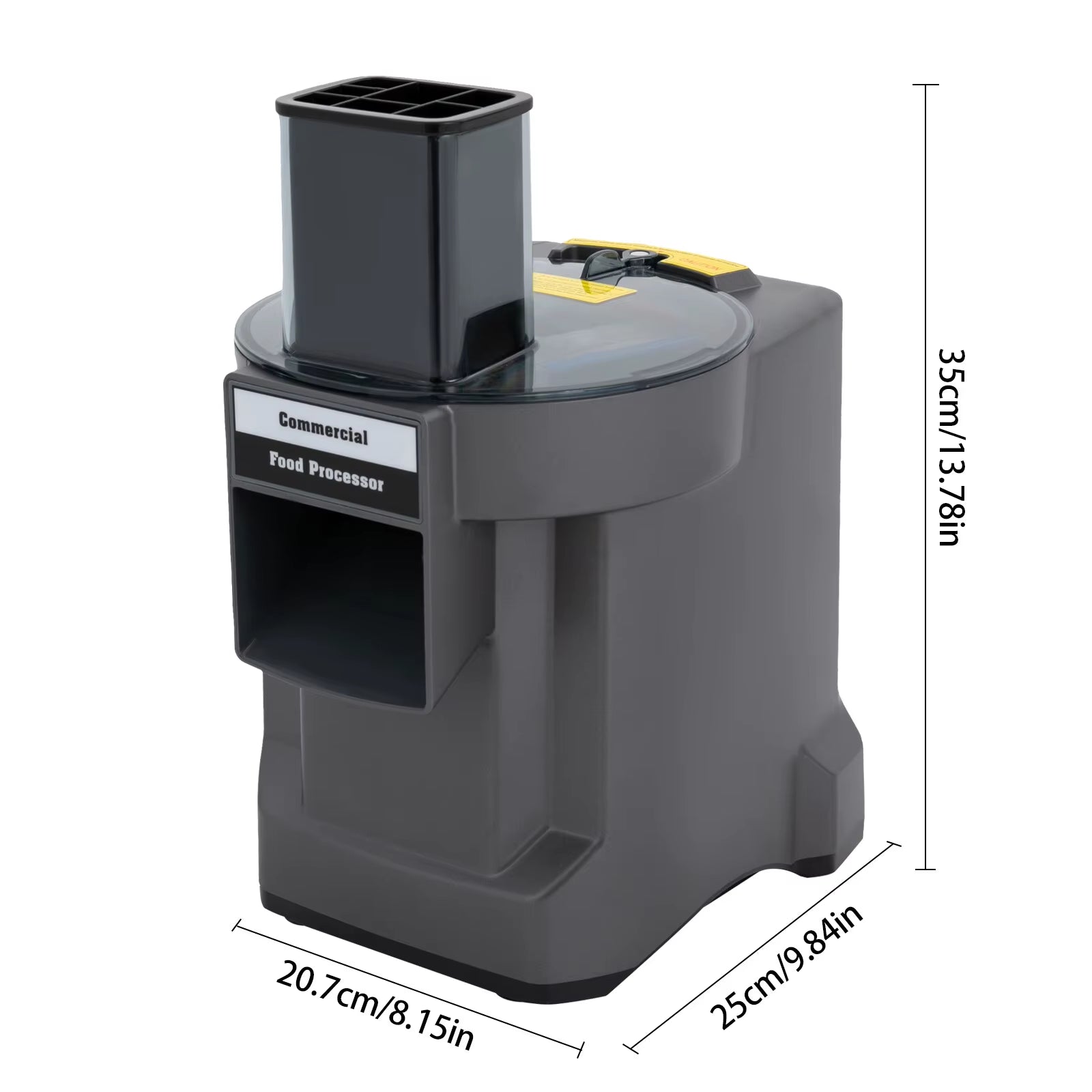 Commercial Vegetable Processor, 3-In-1 Vegetable Slicer Shredder Dicer, Electric Food Processor with 3 Blades