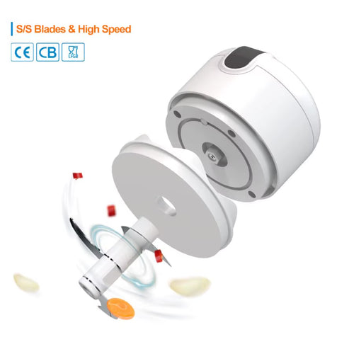 250Ml Rechargeable Kitchen Portable Electric Garlic Vegetable Chopper Mini Food Processor Food Blender