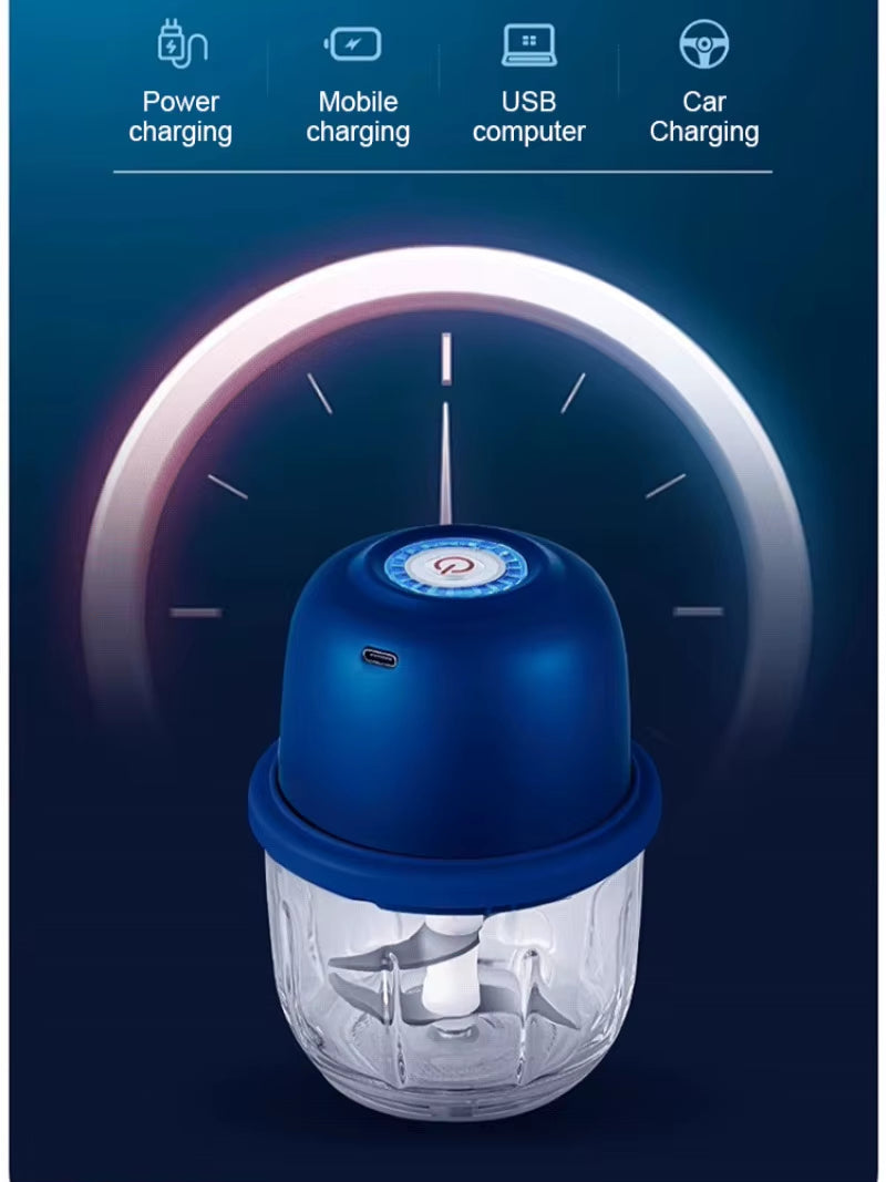 Powerful Electric Food Blender Garlic Meat Chilli Grinder Machine Wireless Mini Baby Food Processor