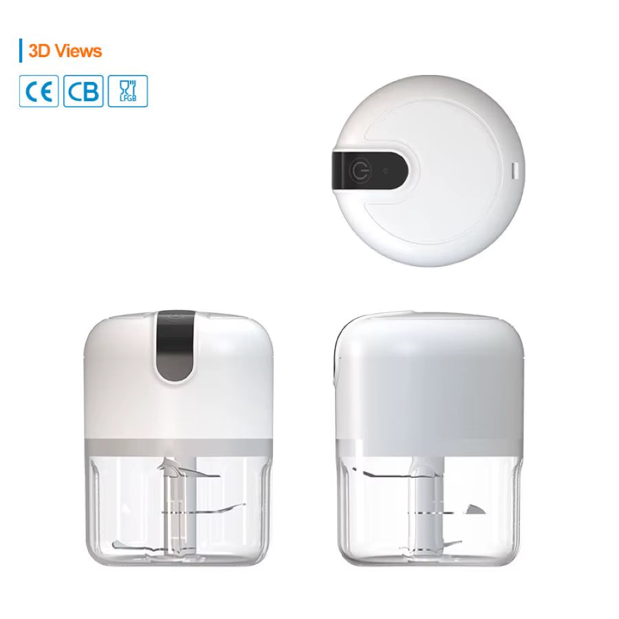 250Ml Rechargeable Kitchen Portable Electric Garlic Vegetable Chopper Mini Food Processor Food Blender