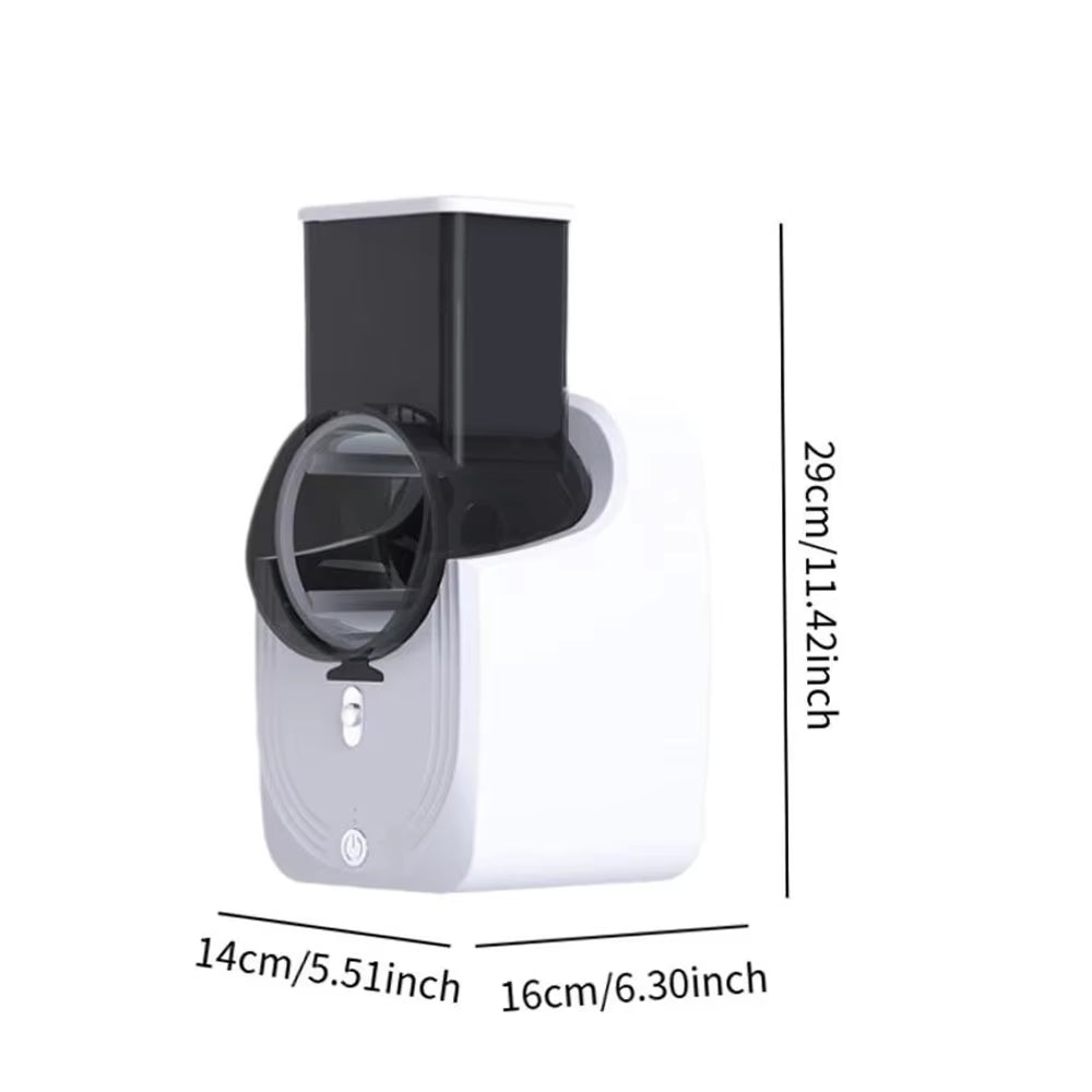 3-In-1 Multifunctional Food Slicer Processor, Vegetable Slicer Salad Maker, Food Processor Spiralizer with Stainless Steel Blade